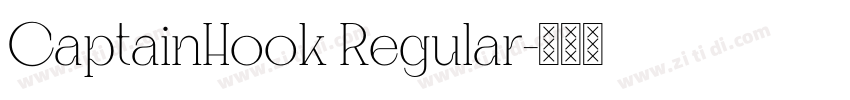 CaptainHook Regular字体转换